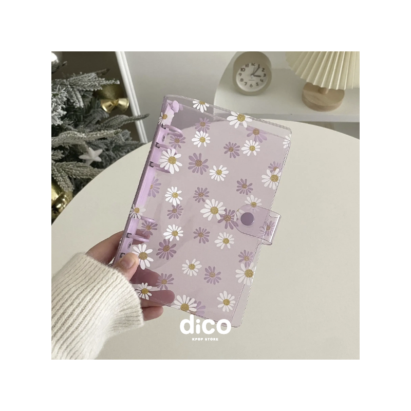 BINDER A5 FLOWER (MORADO)