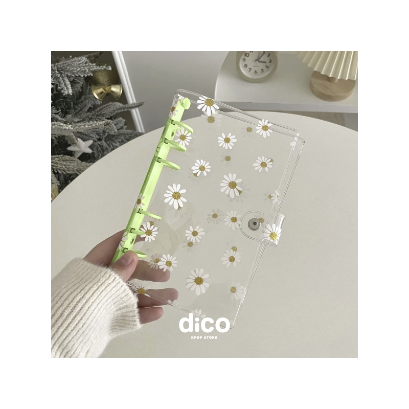 BINDER A5 FLOWER (VERDE)