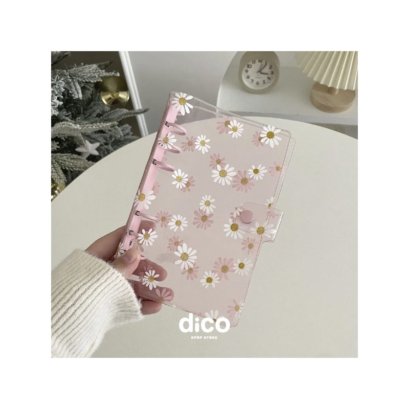 BINDER A5 FLOWER (ROSADO)