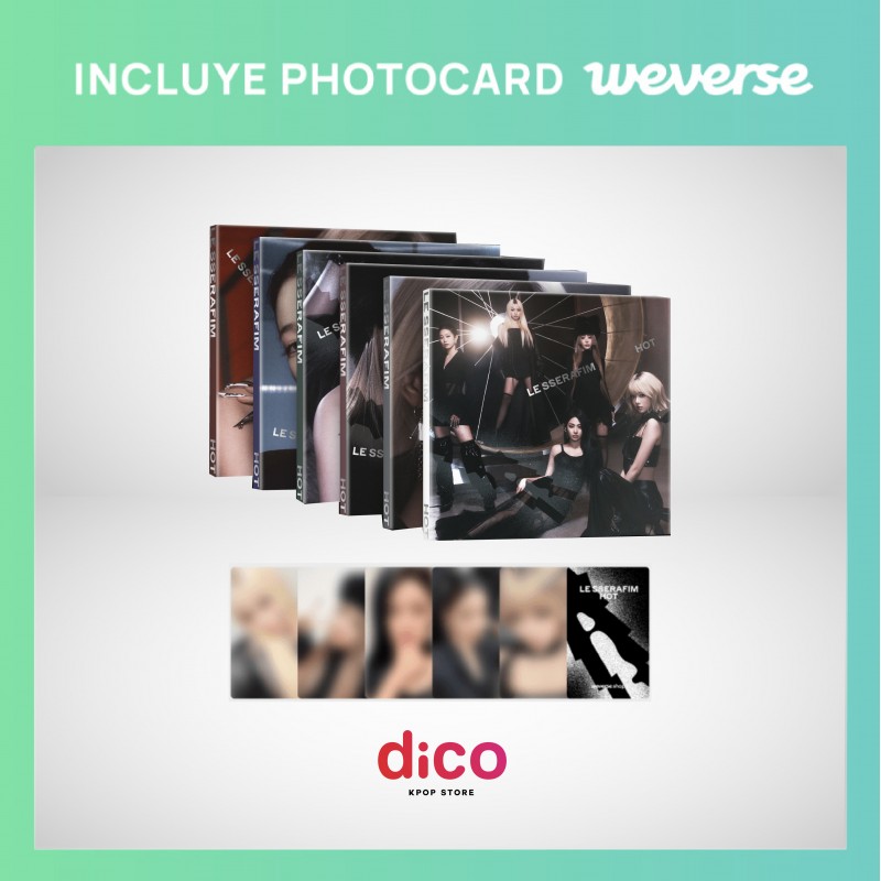 [Weverse Shop] LE SSERAFIM - HOT (Compact Ver.) (Random Ver.)