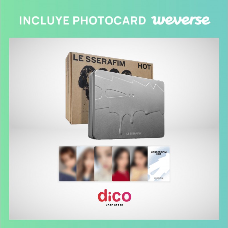 [Weverse Shop] LE SSERAFIM - HOT (TIN CASE Ver.)