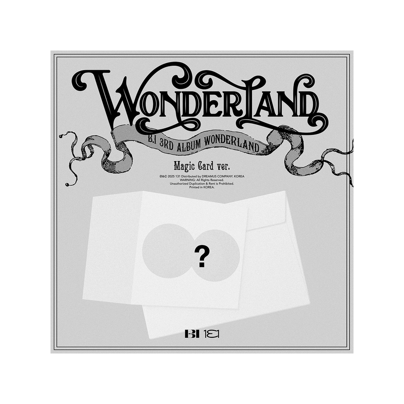 [PREVENTA] B.I - WONDERLAND (Magic card Ver.)