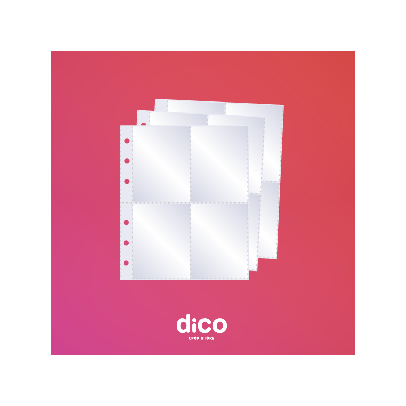 PACK 10 HOJAS BINDER A5 (4 BOLSILLOS) - CHICA PACK 10 HOJAS BINDER A5 (4 BOLSILLOS) - CHICA