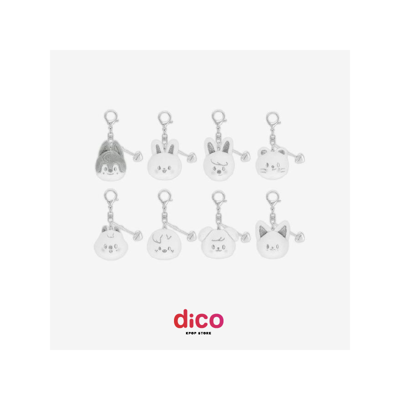 [PREVENTA LIMITADA] STRAY KIDS - CELEBRATE MD: SKZOO FACE KEYRING SILVER Ver.